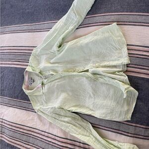 Tommy Bahama Pastel Green Linen Shirt